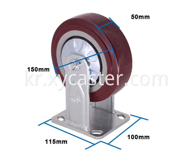 6 Inch Rigid Caster Wheel